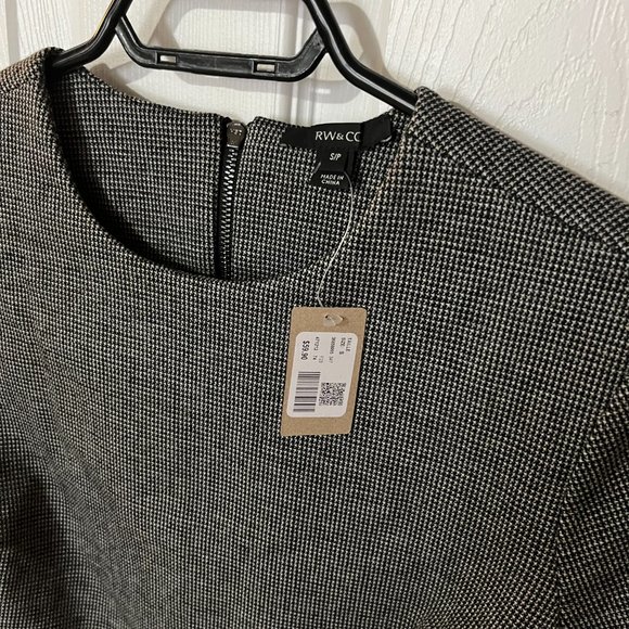 RW&Co Crew-Neck Houndstooth Top - Picture 3 of 7